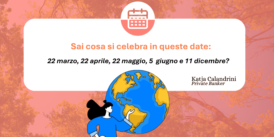 Rappresentazione visiva dell'articolo: Sai cosa si celebra in queste date: 22 marzo, 22 aprile, 22 maggio, 5 giugno e 11 dicembre?